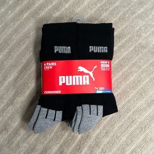 Puma Men’s Large Crew Socks (6 Pack)